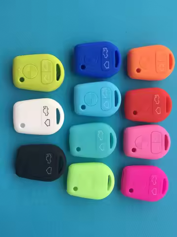 Pusakieyy 1Pc 3 Button Remote Car Silicone Key Cover Case For BMW E31 E32 E34 E36 E38 E39 E46 Z3 Z4 