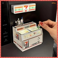 711 Convenience Store Freezer Refrigerator Stickers Pocket Signboard Miniature Refrigerator Model Ma
