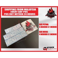 PETROL 95 97 DIESEL CAR STICKER