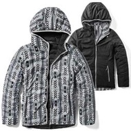 RV城市【美國 The North Face】S零碼送》女 款保暖雙面穿防潑防風連帽羽絨外套 700FP鵝絨_3KTM