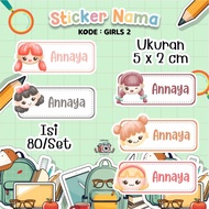 CUSTOM CHARACTER NAME STICKER / NAME STICKER / CUSTOM STICKER