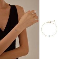 幸運花鋯石可調節手鍊