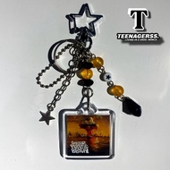 GANTUNGAN Beads Keychain Bag Gorillaz Plastic Beach Keychain Bag Bead Jewelry Charm Aesthetic