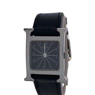 HERMES Women's Watch Quartz Analog Leather BLK HH1 210 Direct from Japan Secondhand