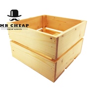 [Storage Crate] Pine Wood Box Wooden Fruit Crate Storage Container/Storage Box/Fruit Storage Box 101