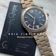 *Ready Stock*ORIGINAL Alexandre Christie 6535MEBBNBA Gold Bronze Stainless Steel Water Resistant Men’s Watch