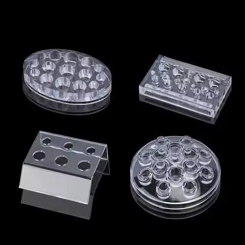 Acrylic Tattoo Ink Cup Stand Holder Permanent Makeup Microblading Pigment Tattoo Holder Storage Caps