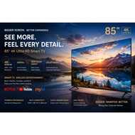 JEAANSP 4K Smart TV 55 65 75 85 Inch Android TV UHD LED Television Netflix YouTube WiFi Home Cinema