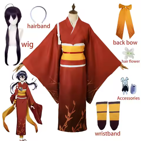 Izumi Kyouka Cosplay Costume Izumi Kyouka Kimono Anime Izumi Kyouka Full Set for Halloween Party Out