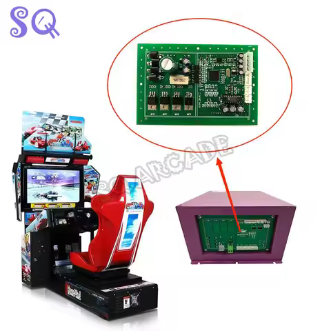 Arcade Outrun Driving Car Racing Simulator Game Motherboard Game Consol 1pcs IO board for Machinee K