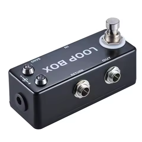 MOSKY Guitar Effect Pedal Loop Box Mini True Bypass Looper Route Selection Guitar Effect Processor F