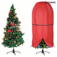 [Luo] Upright Christmas Tree Cover Tear Resistant Xmas Tree Storage Cover with Drawstring Zippered D