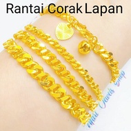 💥ADA COP 916💥(BCE80) EMAS BANGKOK GELANG CORAK LAPAN 2 MUKA KILAT BUDAK DEWASA ADULT FIGURE 8 BRACEL