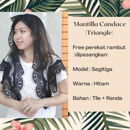 Mantilla/Mantila Catholic Mass Veil/Veil Candace Triangle