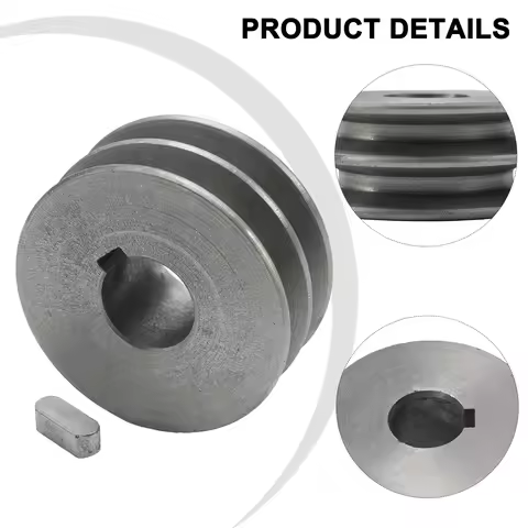 V-Belt Pulley A Type Double Slot Pulley Motor Cast Iron Dia Power Tool Accessory For Timing Belt Dou
