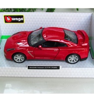 Bburago 1/32  Nissan GTR (R35) Red 2009 Sport Car (13cm) Diecast Toy Model Car  koleksi kereta maina