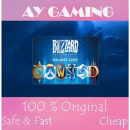 [USA] US Blizzard Battle.net Balance Card Credit 5/10/20/30/40/50/70/80/100 USD Battlenet Blizzard U