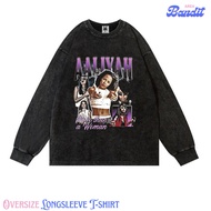 Bandit Area "aaliyah more than Women'sa" Oversize Longsleeve T-shirt Vintage tee
