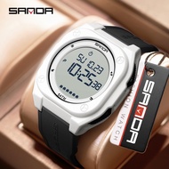 SANDA 6303 multifunctional sports electronic watch 5ATM waterproof student men watch -11