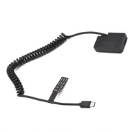 Andoer Type C to DR-E18 DC Coupler LP-E17 Dummy Battery Replacement for Canon RP EOS 77D 200D 250D 7