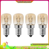 Oven Bulb,4Pcs E14 Oven 15W,Oven Bulb, SES Cap Clear Pac Pygmy Oven Lamp,E14 Resistant Up to 300 Celsius Light for Oven