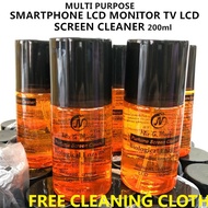 PURFUME SCREEN CLEANER BIOLOGICAL ENZYME. LED/LCD MONITOR TV SCREEN LIQUID CLEANER KIT