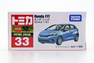 TOMY Tomica Takara No. 33 本田 Honda Fit (Jazz) 初貼日版