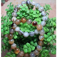 🎊 Pretty Botswana Agate Crystal Bracelet