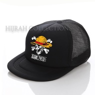 One Peace Trucker Snapback Hat PremiumJERAMI Luffy One Peace Anime Hat, cash on delivery available