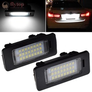 FLYTOP 1Pc/2Pcs 6000k Car License plate Light White No Error Led Number License Plate Light For BMW 