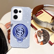 YBD Phone Case For OPPO Reno 13 5G Reno 13F Reno 13 Pro 5G Reno13 F Rotating USD Bracket Glitter Har