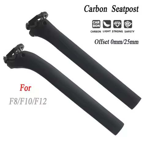 matte black F12/F10/F8 ZRRO 0/25° degree Carbon Seatpost Fit 340MM for F12/F8/F10/GAN/K8/K10/Prince