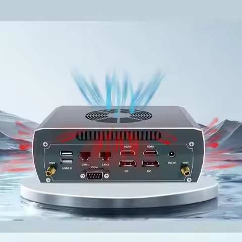 Topton FU03 Barebone Mini PC AMD Ryzen 9 8945HS 7 8845HS ES 2*2.5G LAN 2*DDR5 2*NVMe 4*8K WiFi6 Fire