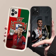 DK-87 football star Ronaldo Silicone Casing black and white for Realme Narzo Note C63 C53 SE N53 6 C