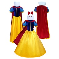 S-4XL Plus Size Halloween cosplay Adult Snow White Dress Fairy Tale Stage Costume VT5D
