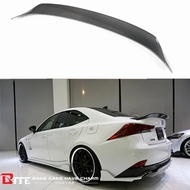 Black/Carbon Fiber Car Rear Trunk Spoiler Lip For LEXUS IS200 IS250 IS350 IS300 2014-2019 AR Style R