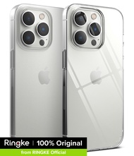 เคส Ringke บางเฉียบสามารถใส่ได้กับ iPhone 14 Pro ทนต่อการขีดข่วนใสบางเฉียบฝาปิดมีสายรัดข้อมือผิว0.8ม