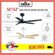 DEKA DX PRO Ceiling Fan 42” 56” DC Inverter Fan RF Remote 24 Speed Natural Wind 5 Years Warranty