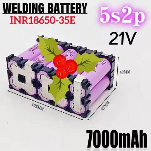 100% New 3S2P 4S2P 5S2P 6S2P 18650-35E battery pack custom battery welding 7000mAh battery pack 12.6