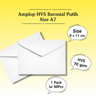 Mini White Envelopes A7 Mini Document Envelopes A7 Letter Envelopes 1 Pack Contains 50 pcs