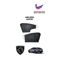 Peugeot 408 2024 (4pcs) Simart Shade Premium Magnetic Sunshade