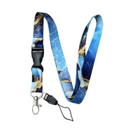 Lanyards KeyChain Cell Phone Rope Lanyard Starry Sky Phone Lanyards Neck Straps Keychain Colorful Neck Straps