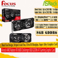 Asrock AMD Radeon RX 6600 Challenger 8GB GDDR6 ATI Gaming Graphic Card dual Fan [ READY STOCK ]