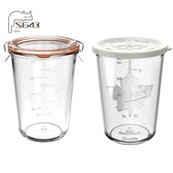 Canning Jars 800ML Glass Storage Containers Glass Storage Containers for Sourdough Glass Canning Jar