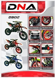 Motor mini trail atau motor anak 50cc DNA DB02