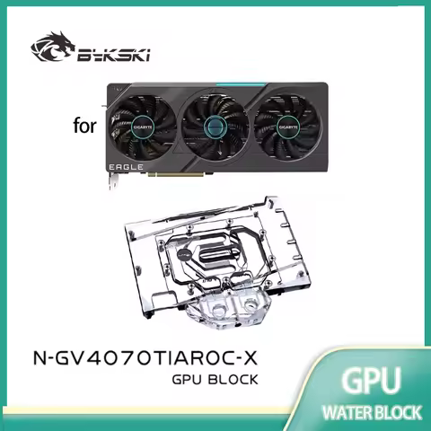 Bykski GPU Block for GIGABYTE RTX 4070Ti/4070 SUPER AORUS Master Gaming /AERO/EAGLE OC 12G Video Car