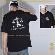 Silver reflective shirt Libra - Zodiac sign (September 23 - October 23) unisex short sleeve
