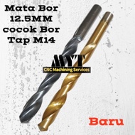MATA 12.5MM HSS drill bit 12.5MM iron drill bit suitable for drilling tap drill m14