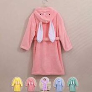 1pc For Kindgarten Kids Thickened Coral Fleece Length 70cm/27.56inches Bunny Long Ears Cartoon Desig