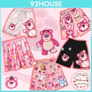 Shorts Cartoon Lotso Strawberry Bear cartoon Shorts unisex Smooth Elastics For Beach Group